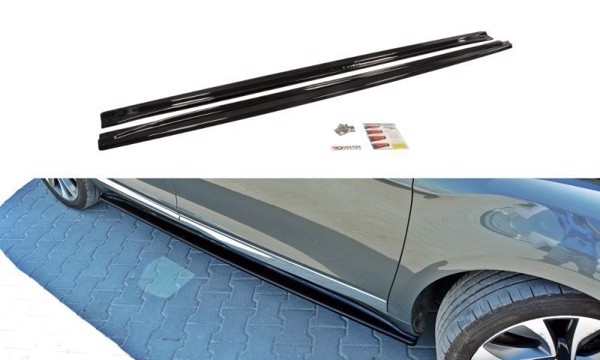 Maxton Side Skirts Diffusers Citroen DS5 Facelift - Gloss Black