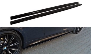 Maxton Side Skirts Diffusers For BMW 4 F32 M-Pack - Gloss Black