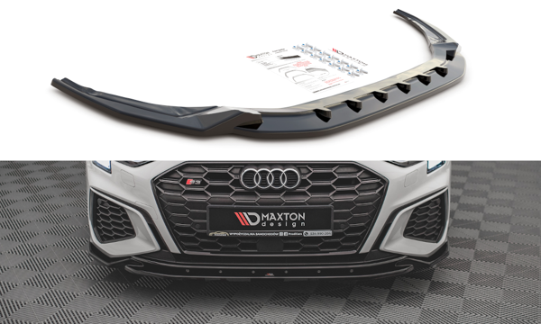 Maxton Front Splitter V.2 Audi S3 / A3 S-Line 8Y - Textured