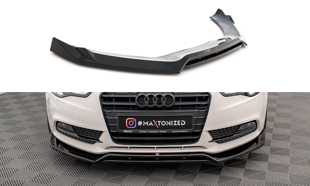 Maxton Front Splitter V.2 Audi A5 Coupe 8T Facelift - Gloss Black