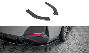Maxton Street Pro Rear Side Splitters BMW 4 Gran Coupe M-Pack G26 - Black-Red