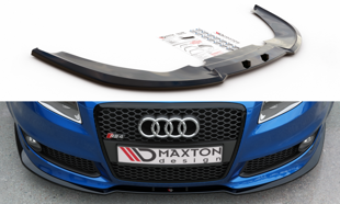 Maxton Front Splitter V.2 Audi RS4 B7 - Gloss Black