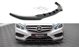 Maxton Front Splitter V.1 Mercedes-Benz E Amg-Line Sedan W212 Facelift - Gloss Black