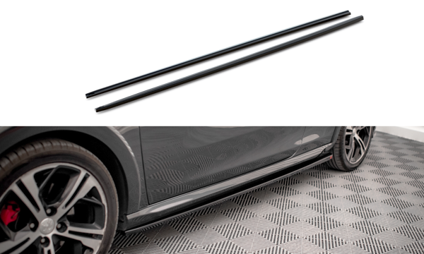 Maxton Side Skirts Diffusers Peugeot 208 Gti Mk1 - Gloss Black