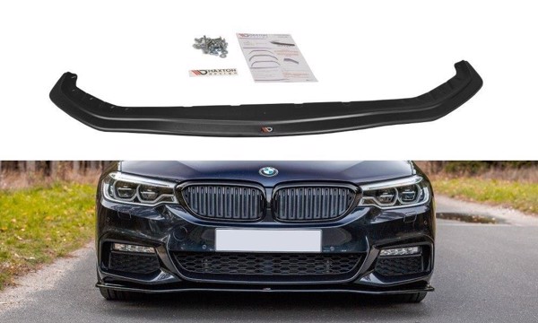 Maxton Front Splitter V.2 For BMW 5 G30/ G31 M-Pack - Gloss Black