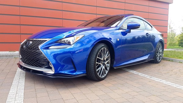 Maxton Side Skirts Diffusers Lexus Rc - Gloss Black