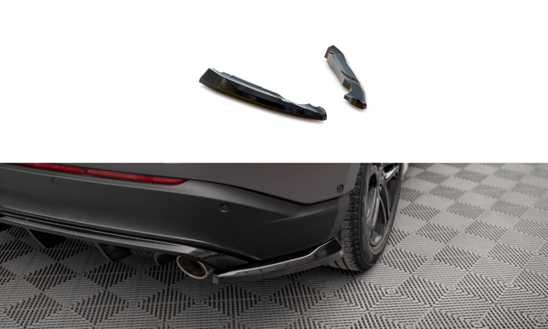 Maxton Rear Side Splitters V.2 Ford Edge Mk2 - Gloss Black