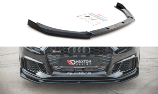 Maxton Front Splitter V.3 Audi RS3 8V Fl Sportback - Gloss Black