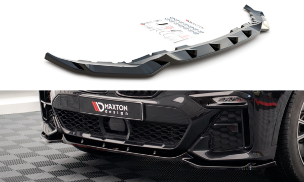Maxton Front Splitter V.3 BMW X7 M G07 - Gloss Black