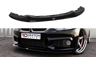 Maxton Front Splitter V.2 For BMW 4 F32 M-Pack (Gts-Look) - Gloss Black
