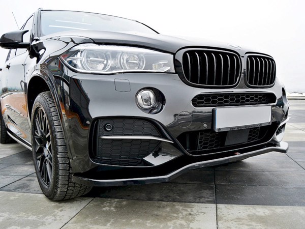 Maxton Front Splitter V.1 BMW X5 F15 M-Pack - Gloss Black