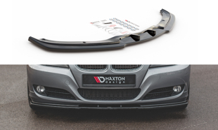 Maxton Front Splitter  V.2 BMW 3 E90/E91 Facelift - Gloss Black