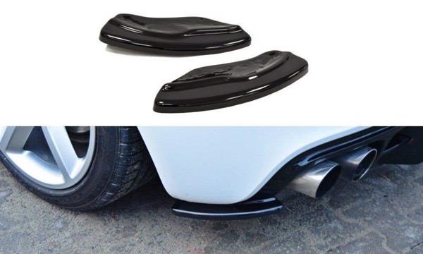 Maxton Rear Side Splitters Audi TT S 8J - Gloss Black