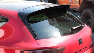Maxton Spoiler Extension Seat Leon Mk3 Cupra Facelift - Gloss Black