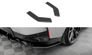 Maxton Street Pro Rear Side Splitters BMW 2 Coupe M240I G42 - Black-Red