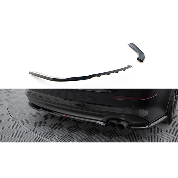 Maxton Central Rear Splitter (With Vertical Bars) Kia Optima MK3