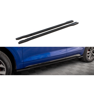 Maxton Side Skirts Diffusers Audi SQ5 / Q5 S-line SUV / Sportback MK2 Facelift - Gloss Black