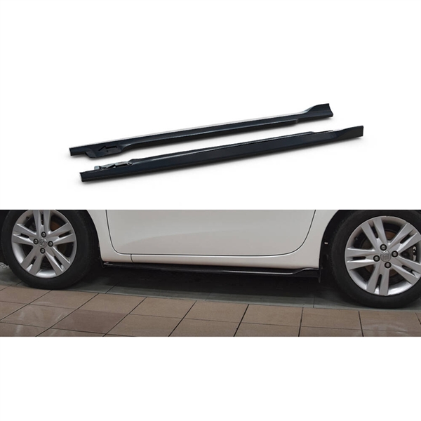 Maxton Side Skirts Diffusers Toyota IQ - Gloss Black