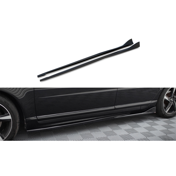 Maxton Side Skirts Diffusers Volvo S80 MK2 - Gloss Black