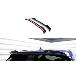 Maxton Spoiler Cap Audi Q5 S-LINE SUV MK2 Facelift - Gloss Black