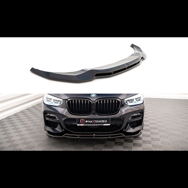 Maxton Front Splitter V.1 For BMW X3 G01 M-Pack - Gloss Black