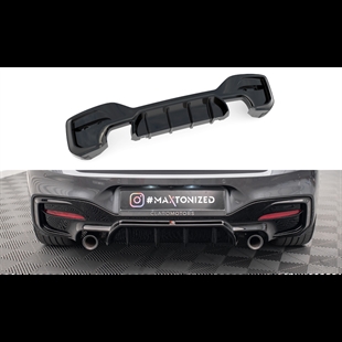 Maxton Rear Valance BMW 1 F20/ F21 Facelift M-Power - Gloss Black