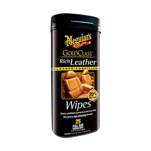 Meguiars Gold Class Leather Wipes (30 stk)