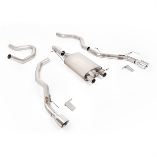 Milltek Front Pipe-Back Med Polerede Enderør Til Ford Ranger 2.3 PHEV