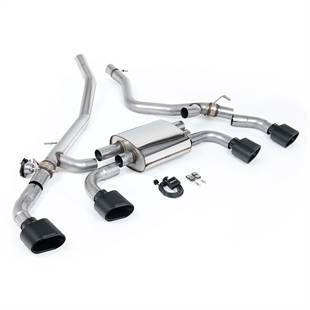 Milltek Aksel-Bagud System (Ventilstyret) med Cerakote Sorte Ovale Ender Range Rover Sport P440/460/510/550e L461(Hybrid)
