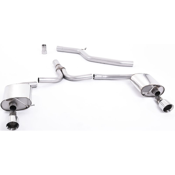 Milltek Cat-back Audi A4 2.0 TDi B8 140PS / 177PS 2WD / Qauttro Saloon and Avant (S line models only)