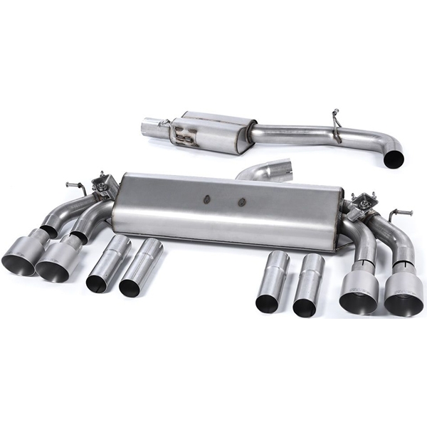 Milltek Cat-back Audi S3 2.0 TFSI quattro Saloon & Cabrio 8V/8V.2 (Non-GPF Equipped Models Only)