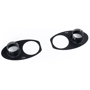 Milltek Optional Cerakote Black Rear Trim Finisher Plates Audi RS6 C8 4.0 V8 bi-turbo in Performance Edition (Non OPF/GPF Models - USA/ROW Models)