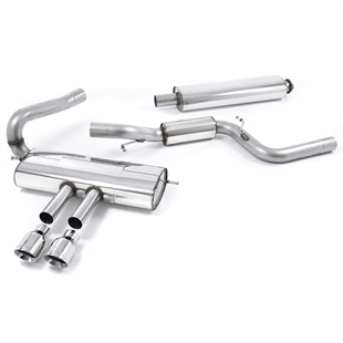 Milltek Resonansdæmpet (Mere Lydsvag) Cat-back Udstødning Ford Focus MK3 ST Med Polerede Enderør