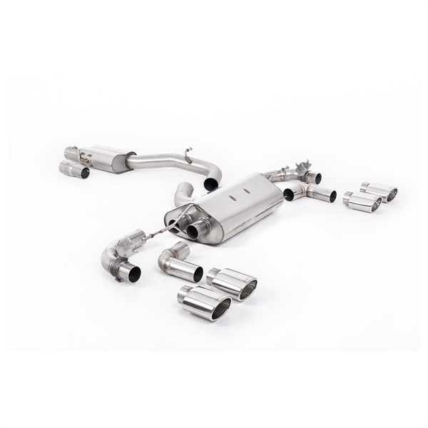 Milltek Cat-back Volkswagen Golf Mk7.5 R 2.0 TSI 300PS (Non-GPF Equipped Models Only) - 80mm Race Systems