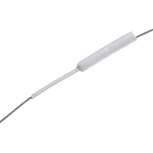 Wire overtræk i hvid UV-bestandig krympeflex Ø12-3mm 15m