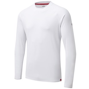 Gill UV011 Men's UV Tec T-Shirt Lang Hvid Str XS