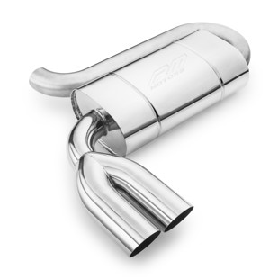 RM Motors Universal E206GP elliptical silencer Embossing - No, Inlet diameter - 63,5 mm