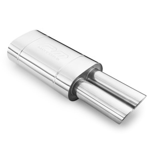 RM Motors Universal E102 elliptical silencer Embossing - Yes, Inlet diameter - 76 mm