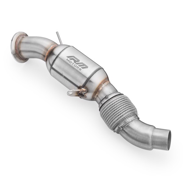 RM Motors Downpipe BMW E70 X5 30d M57N2 + CATALYST Emission standard - Euro 3, Capacity - 100 cpsi
