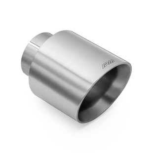 RM Motors satin stainless steel cut end KSCS/DS Inlet diameter - 50 mm, Tip diameter - 101 mm, Including the clamp - No
