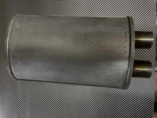 RM Motors Aluminized steel 2 by 2 mounting through silencer - EDEX