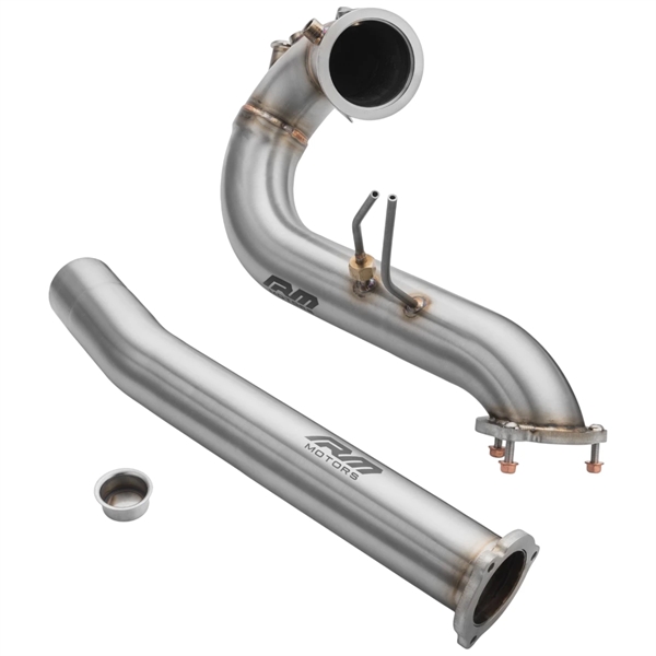 RM Motors Downpipe Set Audi A6 S6 / Avant / Sportback / Avant Quattro 3.0 TDI – No Catalytic Converter – No Silencer – No Set with Silencer – No Heat Shield
