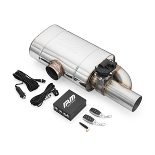 RM Motors Transversal Silencer With Electric Valve EV04 Side - Right