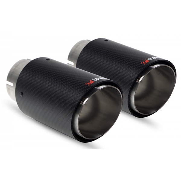 Scorpion Twin 100mm Carbon Fiber Ascari Trim - Audi TT 8N