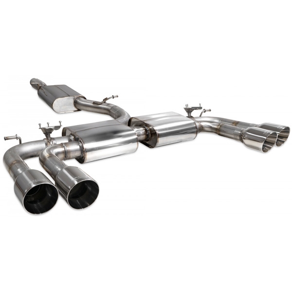 Scorpion Resonated CAT/GPF-Back System & Electronic Valves - Audi S3 - Daytona