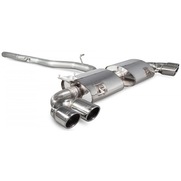 Scorpion Non-Res CAT-Back System With Electronic Valves - Audi S1 - Monaco (Quad)