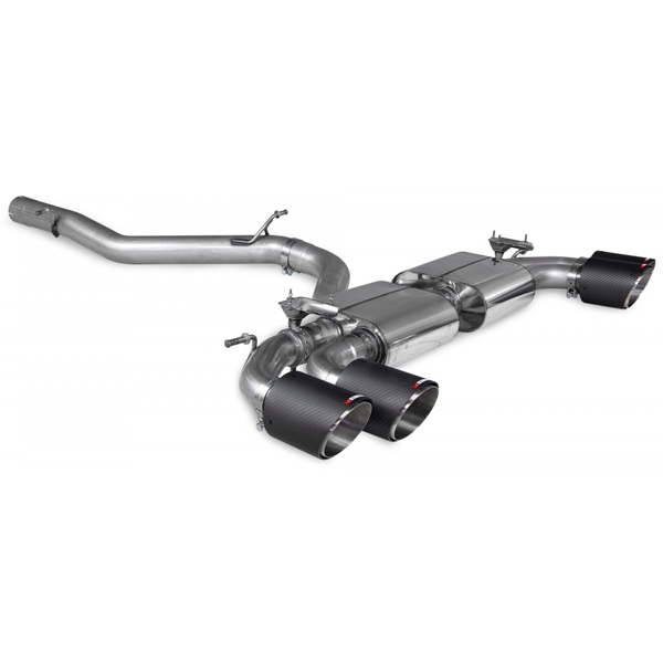 Scorpion Non-Res CAT/GPF Back System & Electronic Valves - Audi S3 - Ascari
