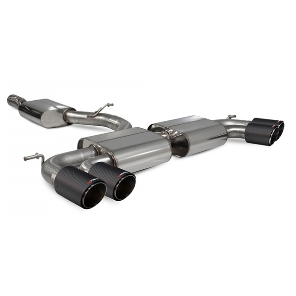 Scorpion Resonated Cat-Back System With Electronic No Valves - VW MK7 Golf R (Pre Facelift) - Ascari