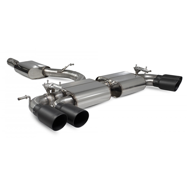 Scorpion Resonated Cat-Back System With Electronic Valves - VW MK7 Golf R (Pre Facelift) - Daytona Ceramic