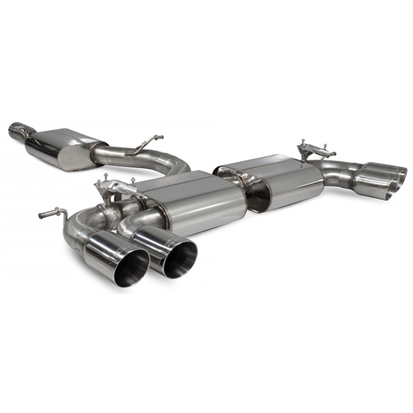 Scorpion Resonated Cat/GPF Back System & Electronic Valves - VW MK7.5 Golf R - Daytona